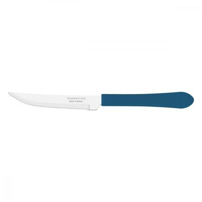 Faca para Churrasco Tramontina Leme Azul Oceano 4´´
