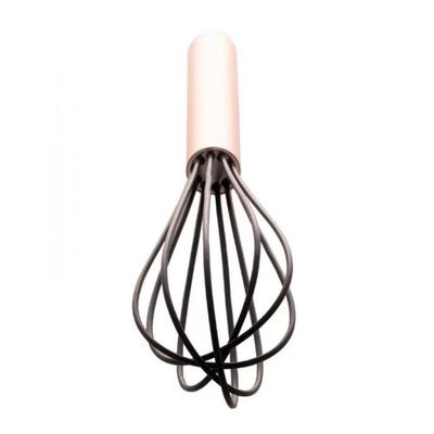Batedor De Ovos Fouet Cabo De Aço Inox Rose Gold 26,5 Cm