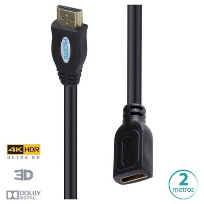 Cabo Extensor Hdmi 2.0 4K Ultra Hd 3D Conexão Ethernet 2 Met