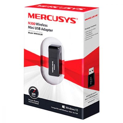 Mini Adaptador Usb Wireless N300 Mw300Um