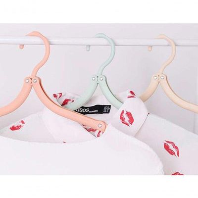 Kit 5 Cabides Dobrável Para Viagem Retrátil Portátil Hotel