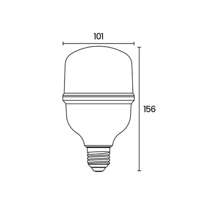 Lâmpada Led Blumenau Pro T-shape T80 40w E27 Bivolt 6500k Luz Branca