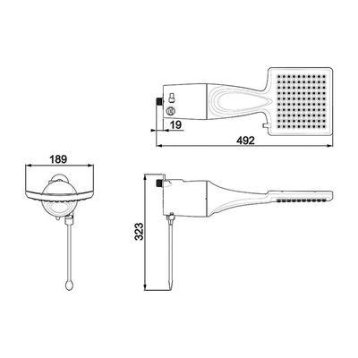 Chuveiro Lorenzetti Loren Shower Ultra Eletrônico Branco 127v
