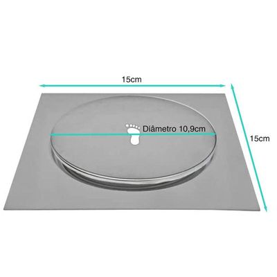 Ralo Click Inteligente Lorben Para Banheiro 15cm Aço Inox Gt6253-15