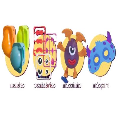 Boneca Pin Pin Monster Menino C/ Massinha e Acessórios Anjo