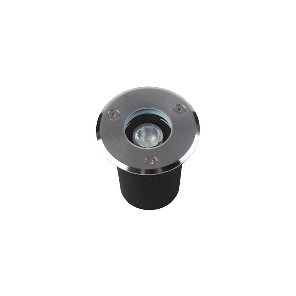 Embutido De Solo Led Astraled Es-6900 1w Bivolt Prata 3000k Luz Amarela 3000k Luz Amarela Es-6900