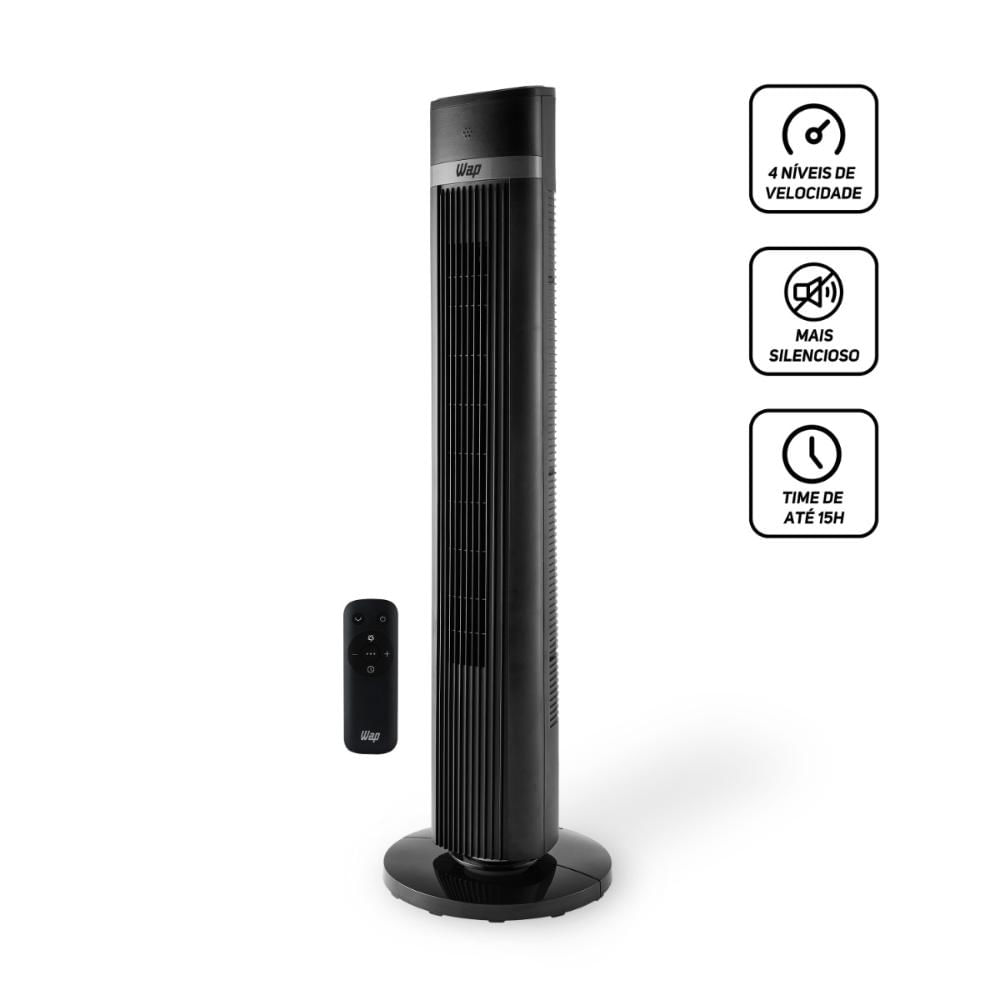 Ventilador de Torre Silencioso com Controle Remoto 220V Air Silence Wap