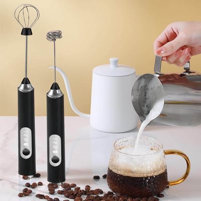 MIXER MISTURADOR DE BEBIDAS E BATEDOR DE OVOS ELÉTRICO RECARREGÁVEL 2 EM 1