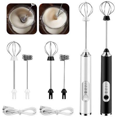 MIXER MISTURADOR DE BEBIDAS E BATEDOR DE OVOS ELÉTRICO RECARREGÁVEL 2 EM 1