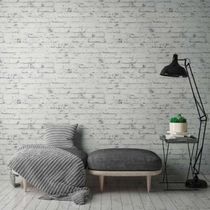 Papel De Parede Attractive 2 Tijolo Branco 907837