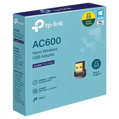 Adaptador Usb Wireless Ac600 Archer Dual Band 2.4Ghz E 5Ghz
