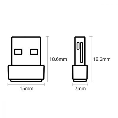 Adaptador Usb Wireless Ac600 Archer Dual Band 2.4Ghz E 5Ghz