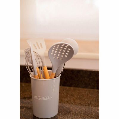 Concha Em Madeira Com Silicone 30cm Cinza Haüskraft
