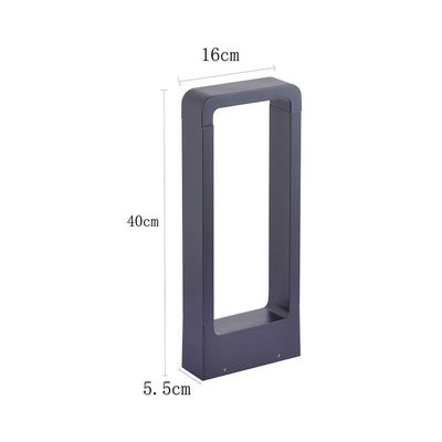 Luminária De Jardim Nordecor Ronu 2685 40cm Led 10w Bivolt Preto 3000k Luz Amarela Preto 2685