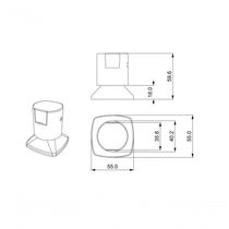 Kit 09 Und Acabamento De Registro Preto Encaixe Padrão Deca Docol 1.2 E 3.4 Docol
