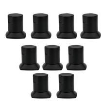 Kit 09 Und Acabamento De Registro Preto Encaixe Padrão Deca Docol 1.2 E 3.4 Docol