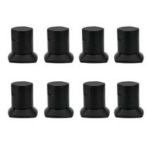 Kit 08 Und Acabamento De Registro Preto Encaixe Padrão Deca Docol 1.2 E 3.4 Docol