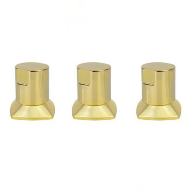 Kit 03 Acabamento Registro Dourado Ouro Encaixe Deca Docol Docol