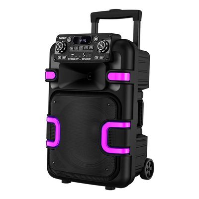 Caixa de Som Acústica Bluetooth Trolley 850W Boomber Preta