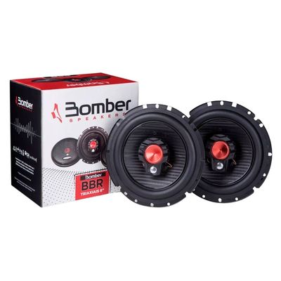 Par de Alto Falantes 6" 100W Bbr Bomber Preta