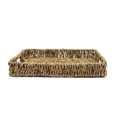 Bandeja De Palha Retangular 6x36x38 Cm