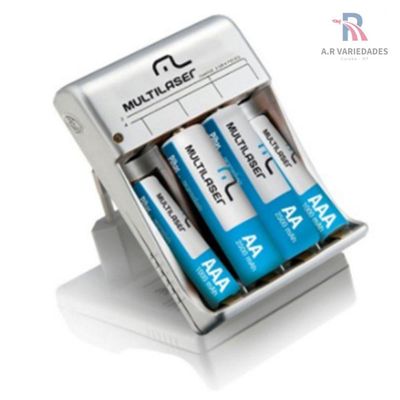Carregador de Pilhas Multilaser Cb054 +4 Recarregavel Pilhas