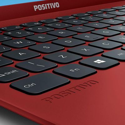 Notebook Positivo Motion C41tei Intel Celeron Dual-core Linux 14" Vermelho
