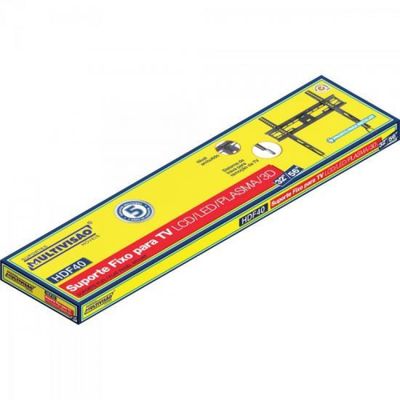 Suporte para TV Fixo Multivisao HDF40 32 a 56 Polegadas com Inclinacao e Travas