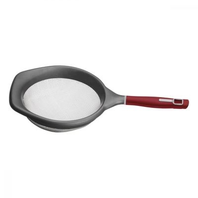 Peneira Verano com Cabo de Polipropileno Vermelho 17cm