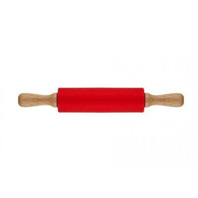 Rolo Para Massa 20Cm Carol Fiorentino Vermelho - Yazi