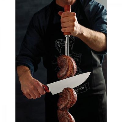 Espeto Para Churrasco Com Lâmina Inox 75 Cm