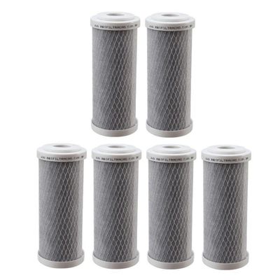 Kit 6 Refil Filtro 7 Polegadas Carbon Block Carvão Ativado