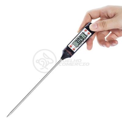 Termômetro Culinário Cozinha Digital Mede -50ºc A +300ºc