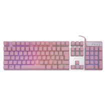 Teclado Gamer Oex Prismatic TC205 Rosa
