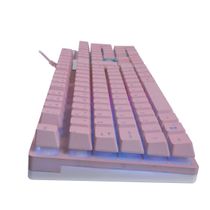 Teclado Gamer Oex Prismatic TC205 Rosa