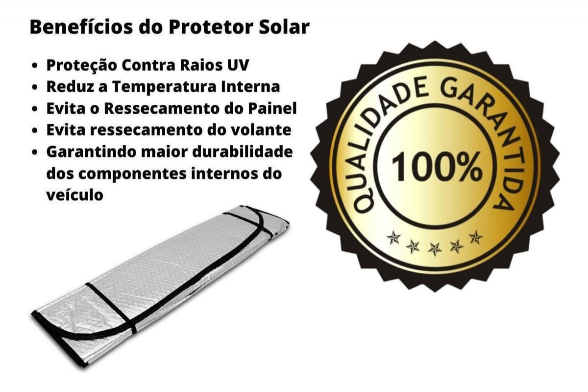 Protetor Solar Parabrisas - Quebra Sol Para Painel De Carro