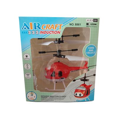 Brinquedo helicóptero Sensor de indução Vermelho Aircraft