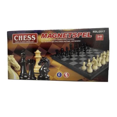 Jogo De Xadrez Magnético 19,5 X 19,5 Cm