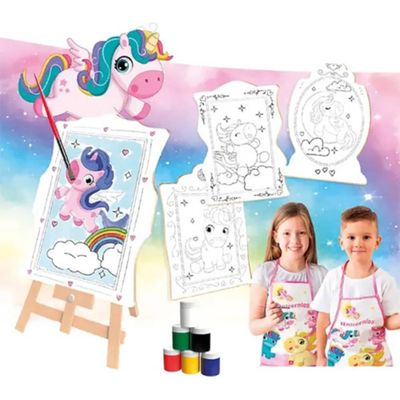 Super Kit Pintura Unicórnios 2563 Brincadeira De Criança