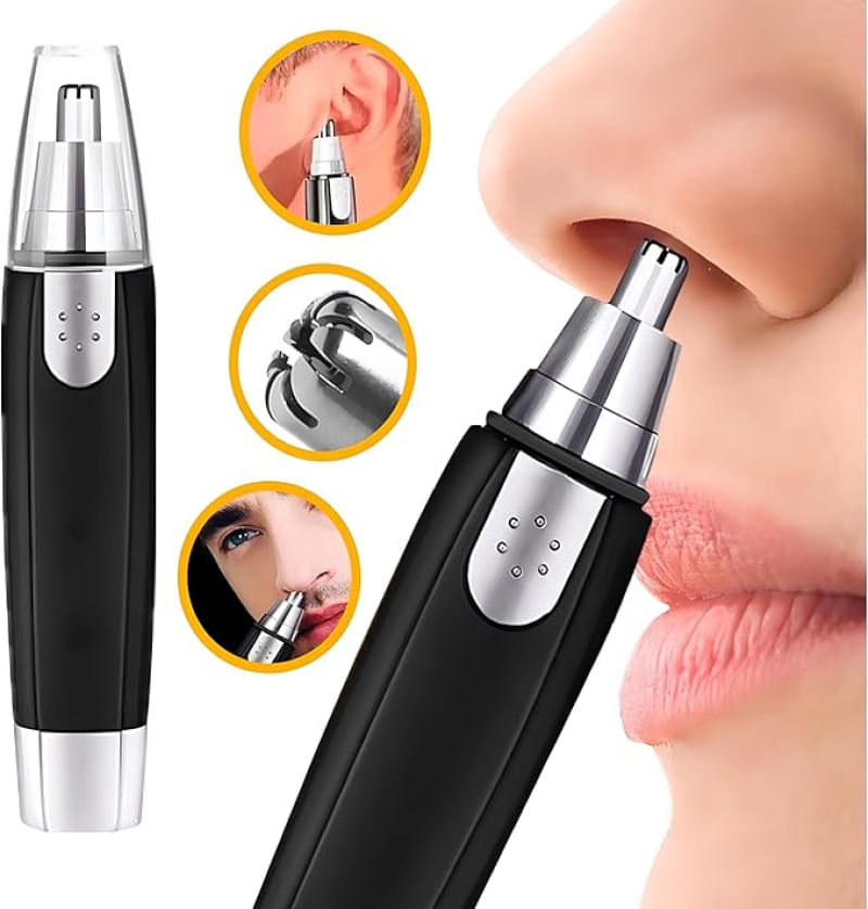 Aparador de Pelos para Nariz, Orelhas e Sombrancelha Design Ergonômico e Portátil Linha Premium