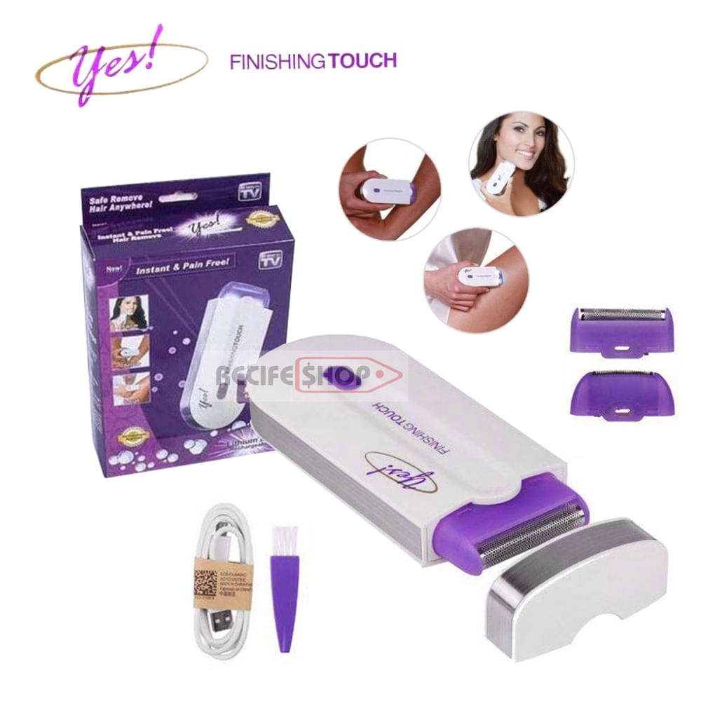 Aparador de Pelos Facial e Corporal Yes Finishing Touch - Preciso e Sem Dor