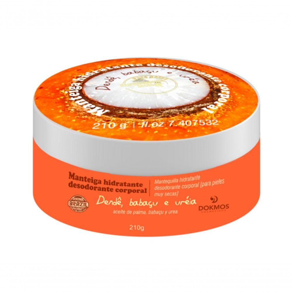 Manteiga Hidratante Dendê, Babaçu E Uréia - Dokmos - 200gr