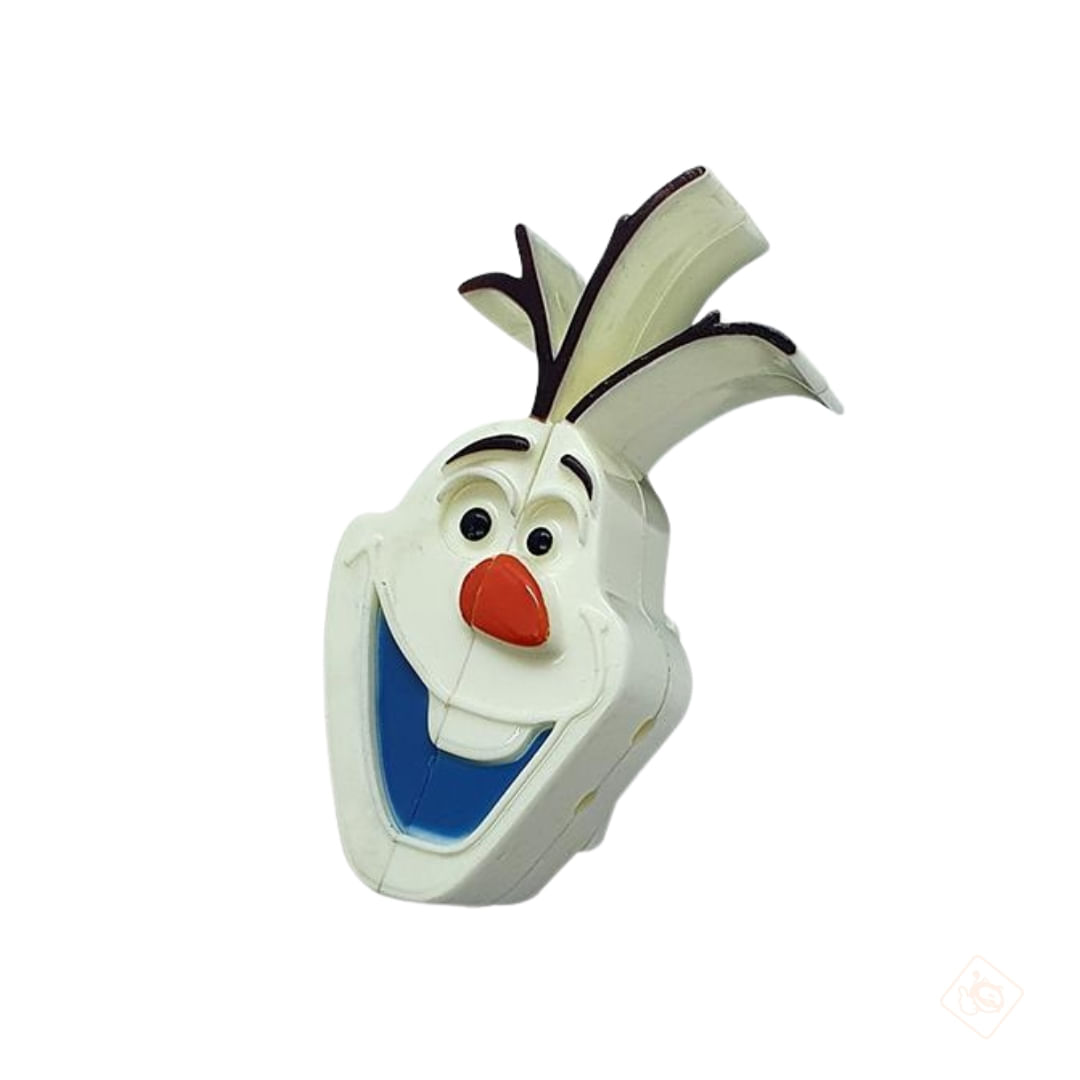 Porta Escova de Dente Plástico 3D Olaf Com Ventosa - Etitoys