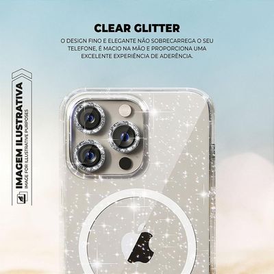 Capa para iPhone 16 Pro Max - MagSafe Glitter - Gshield