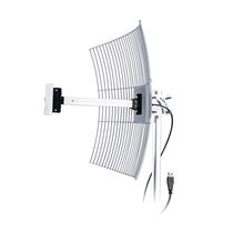Antena USB Parabola Grade Aquario USB-2010 com 2.4 GHZ Ganho de 20 DBI PLUG AND PLAY Cabo de 10M