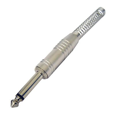 Plugue P-10 Mono CSR-207 Niquel com Mola para Guitarra PM