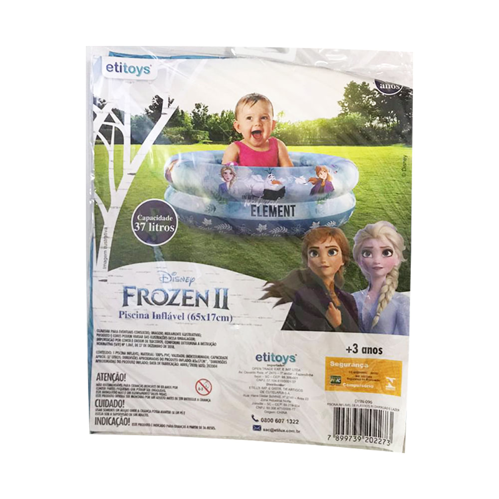 Piscina Frozen II 65x17cm 37Litros - ETITOYS