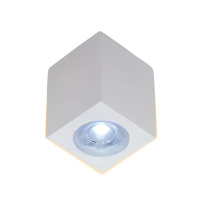 Spot Sobrepor Branco Quadrado Cubo Para Par20
