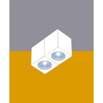 Spot Sobrepor Branco Quadrado Cubo Para Par20