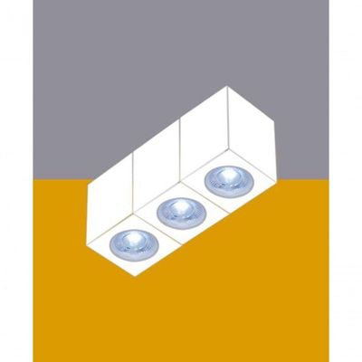 Spot Sobrepor Branco Quadrado Cubo Para Par20